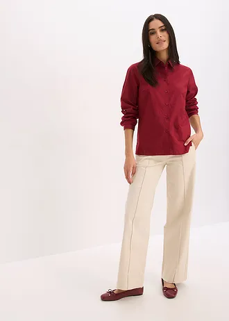 Overhemdblouse • rood • bonprix online shop