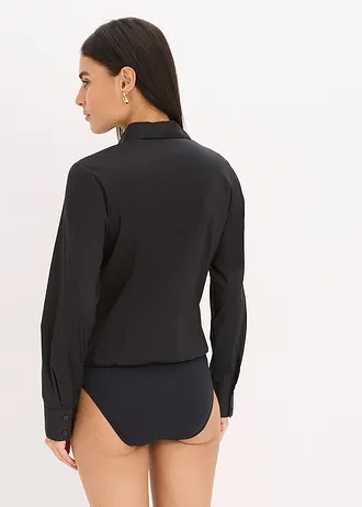 Cămașă tip body • negru • magazin bonprix