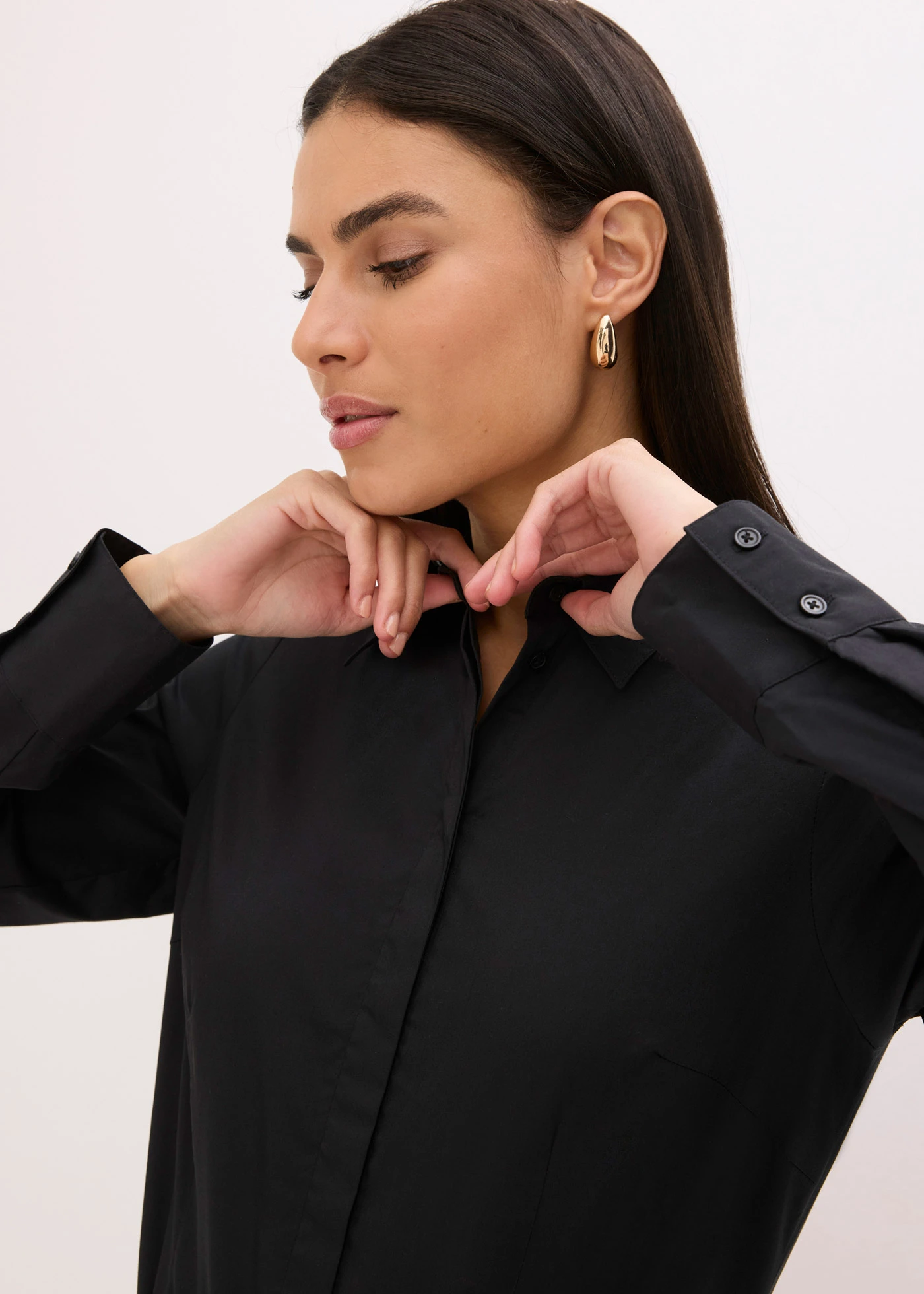 Cămașă tip body • negru • magazin bonprix