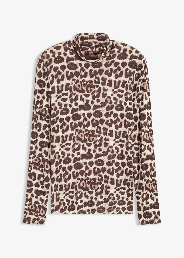 T-shirt manches longues en viscose douce et extensible