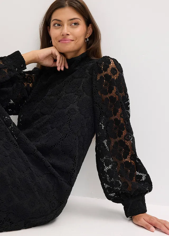 Robe courte en dentelle • noir • product-page.page-title-suffix