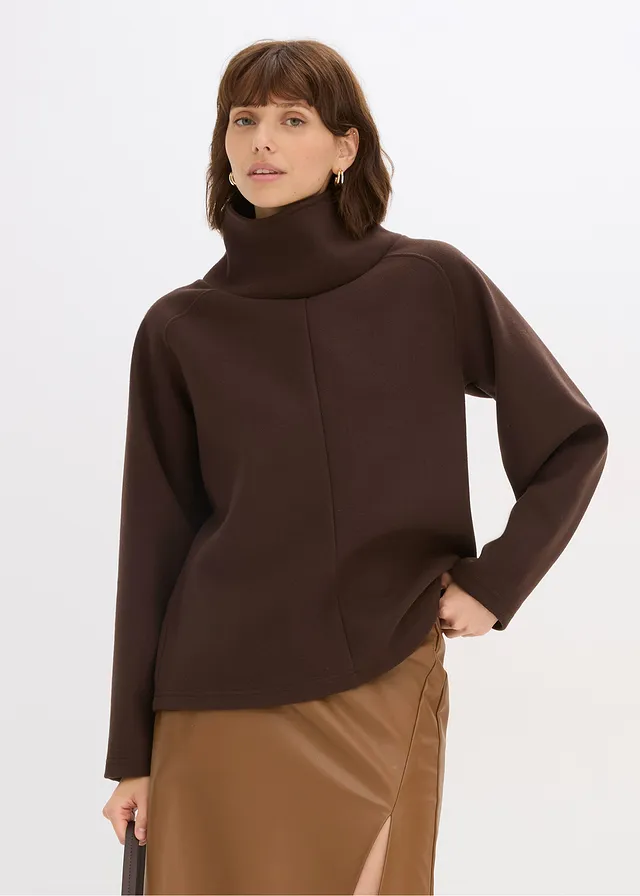 Pull col boule • marron foncé • product-page.page-title-suffix