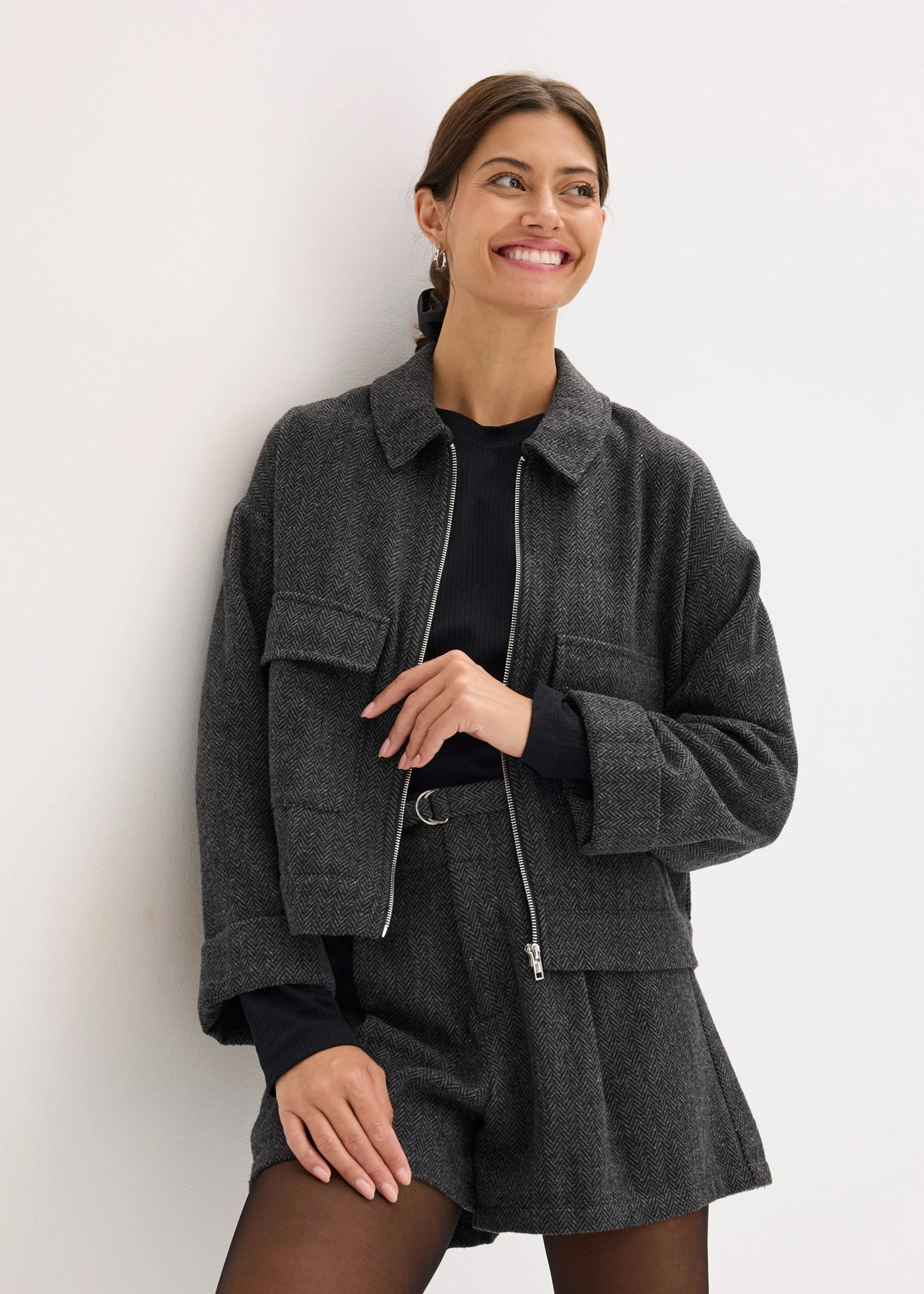 Jas • antraciet gemêleerd • bonprix online shop