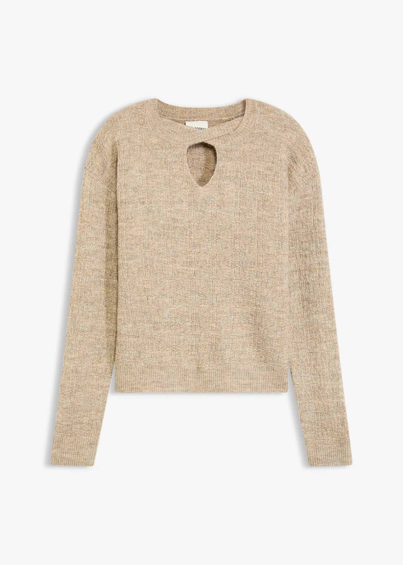 Svetr • béžovo-zlatý melír • bonprix obchod