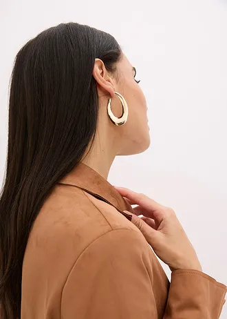 Blejzr z imitace velurové kůže • hnědá moka • bonprix obchod