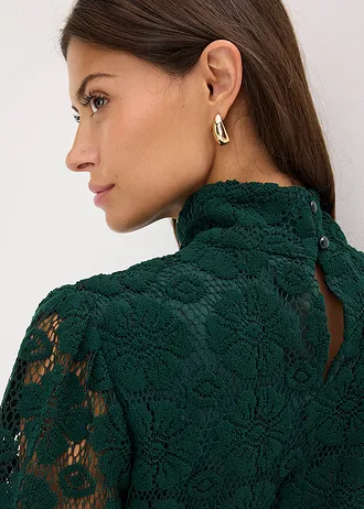Minišaty z krajky • tmavě zelená • bonprix obchod