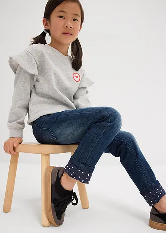 Meisjes thermojeans, slim fit • donkerblauw denim • bonprix online shop