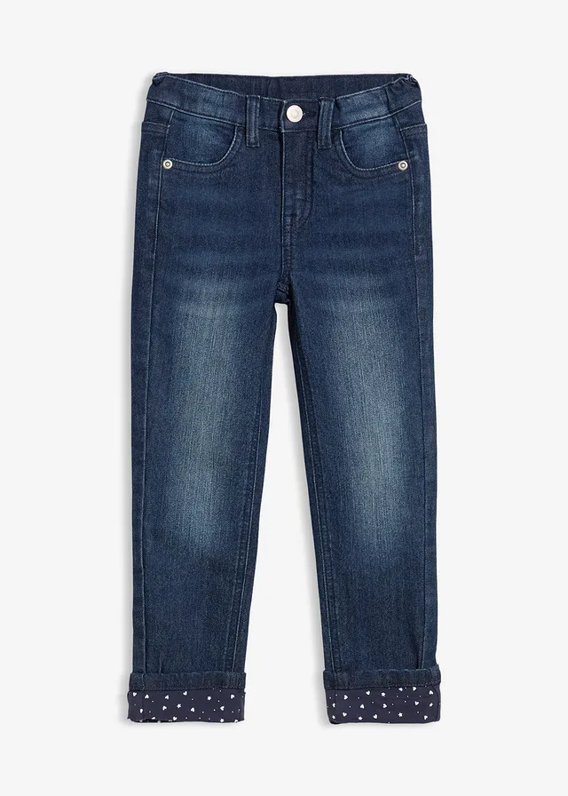 Jean slim chaud avec doublure jersey • bleu foncé denim • Boutique bonprix