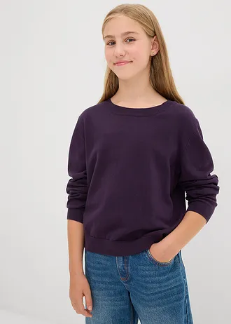 Fijn gebreide trui, Kleur: prune