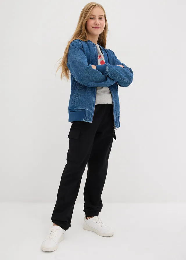 Pantalon de jogging cargo 100% coton • noir • product-page.page-title-suffix