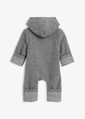 Combinaison aspect laine, Couleur: gris clair chiné