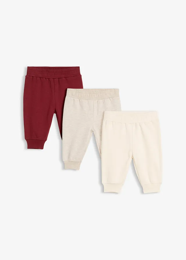 Pantalonași de bebe din bumbac organic (set/3 buc.)