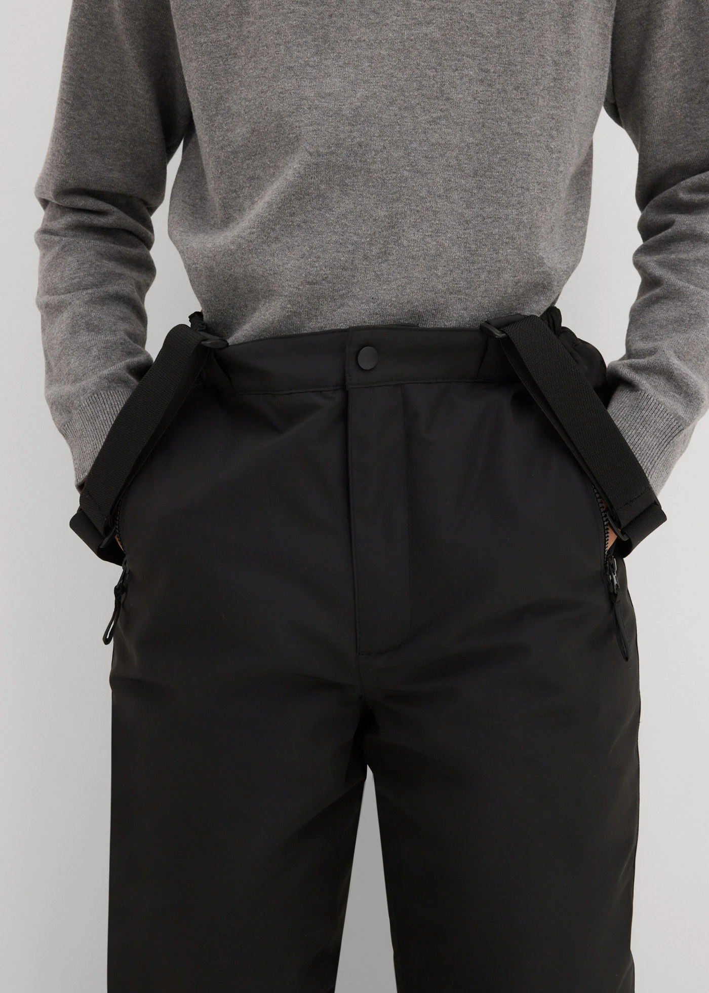 Pantalon de ski imperméable à bretelles, doublure chaude • noir • Boutique bonprix