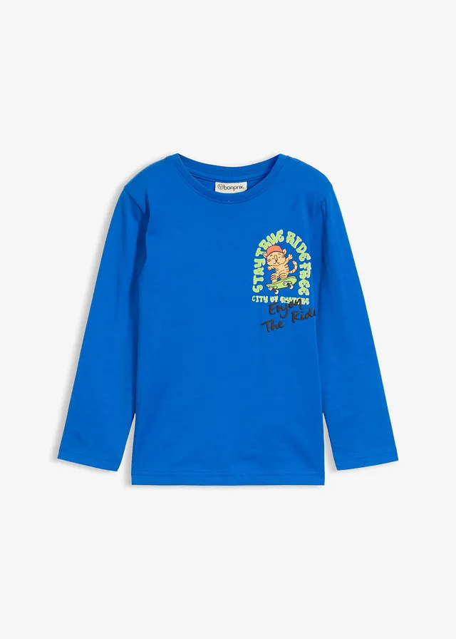 Bluză cu mâneci lungi din bumbac organic 100%