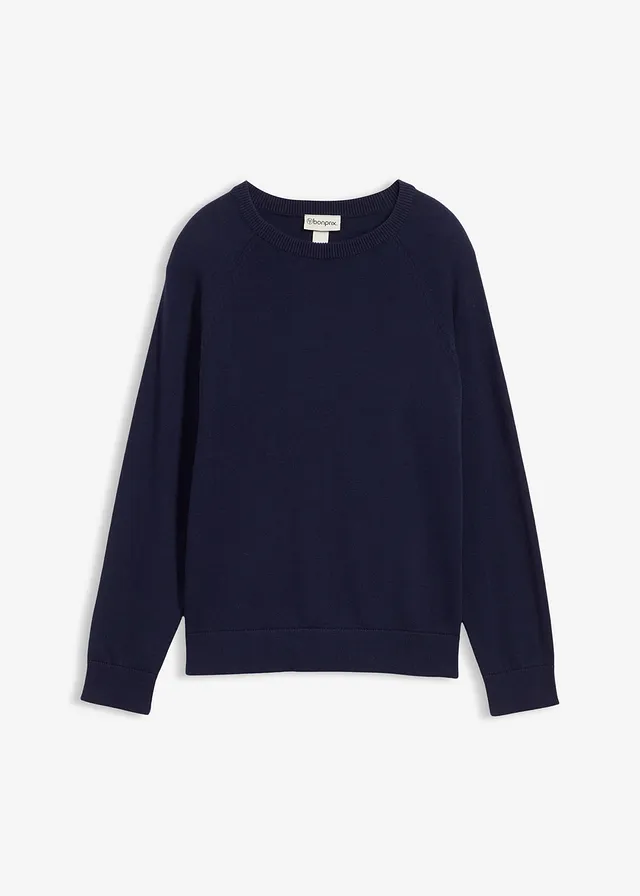 Jemne pletený pulóver z čistej bavlny