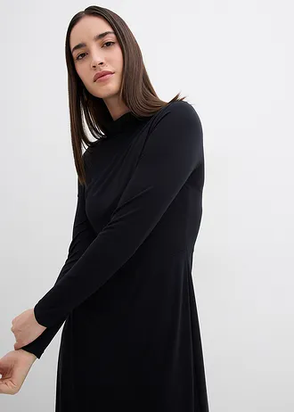 Jersey jurk van een zachte modalmix • zwart • bonprix online shop