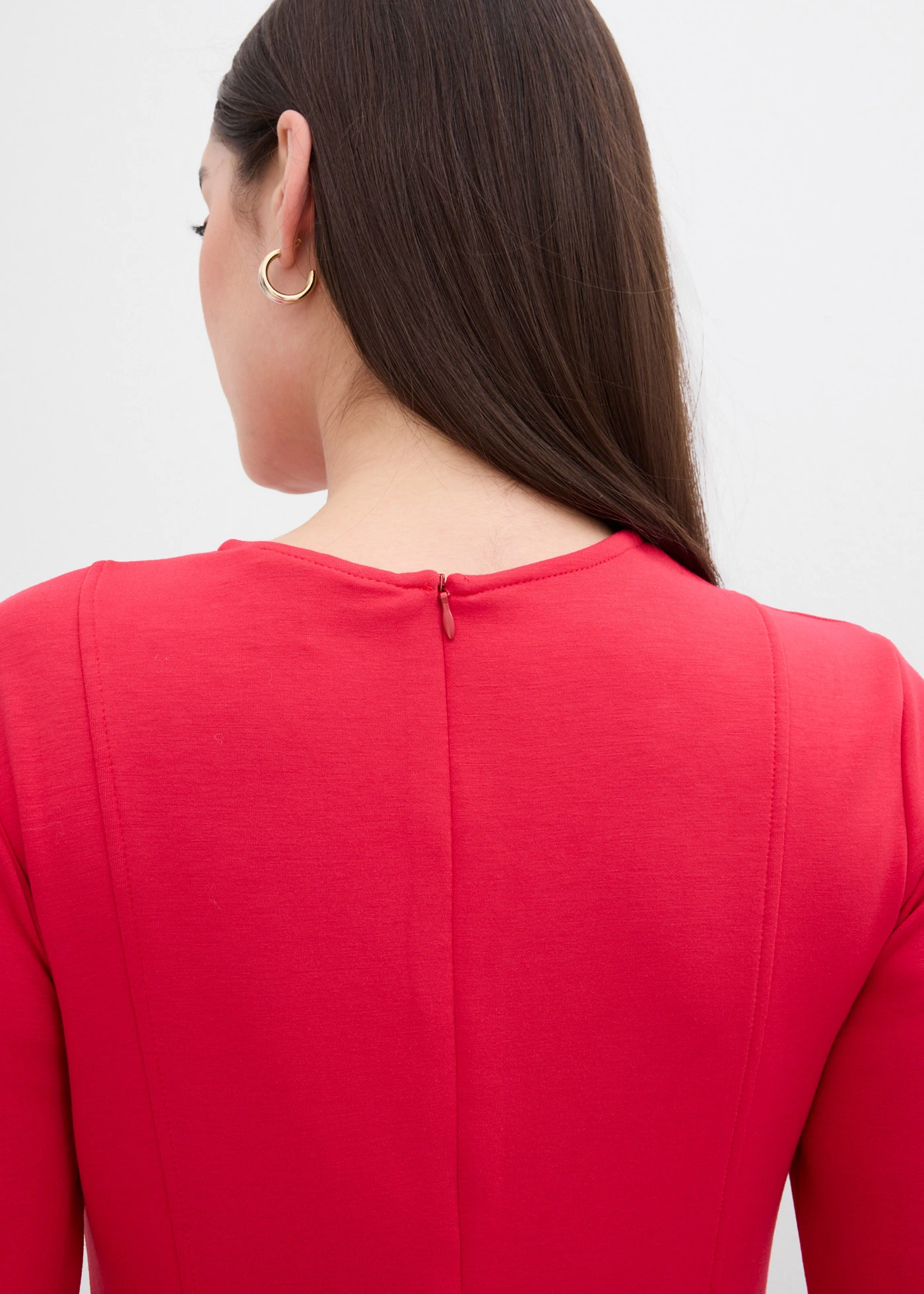 Džersejové midi šaty z padavej viskózy • červená • obchod bonprix