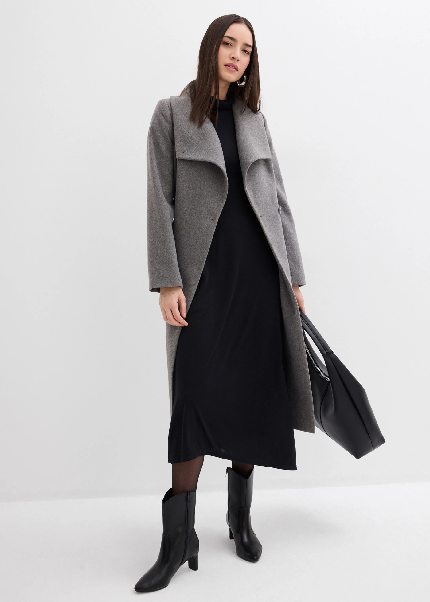 Jersey jurk van een zachte modalmix • zwart • bonprix online shop