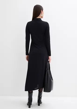 Jersey jurk van een zachte modalmix • zwart • bonprix online shop