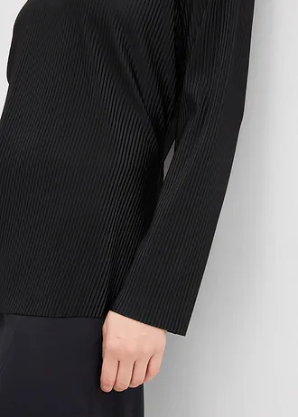 Bluză plisată • negru • magazin bonprix