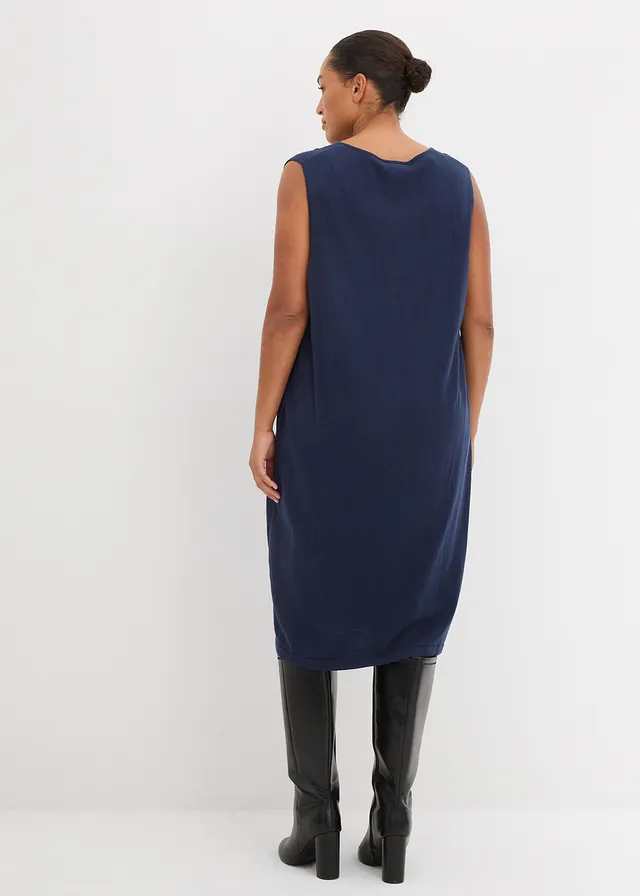 Gebreide jurk, Kleur: donkerblauw