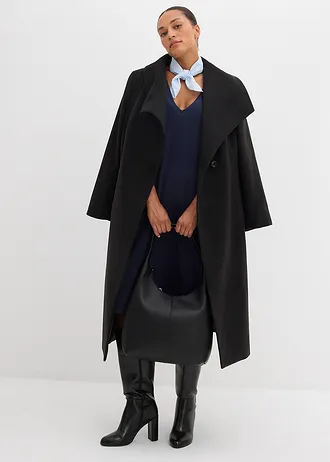 Pletené šaty z čisté bavlny, barva: tmavě modrá