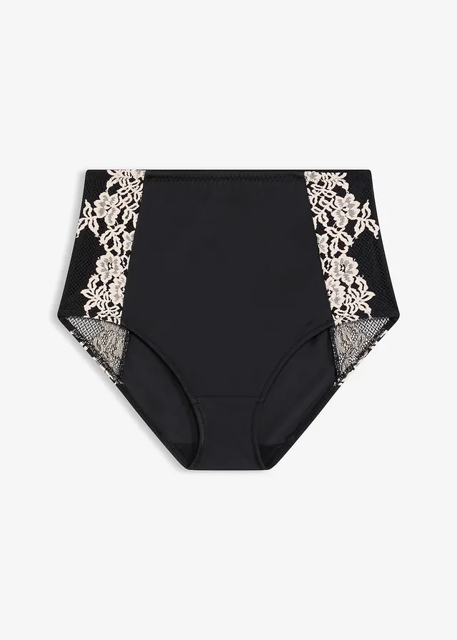 Chilot efect shape puternic • negru/ecru • magazin bonprix