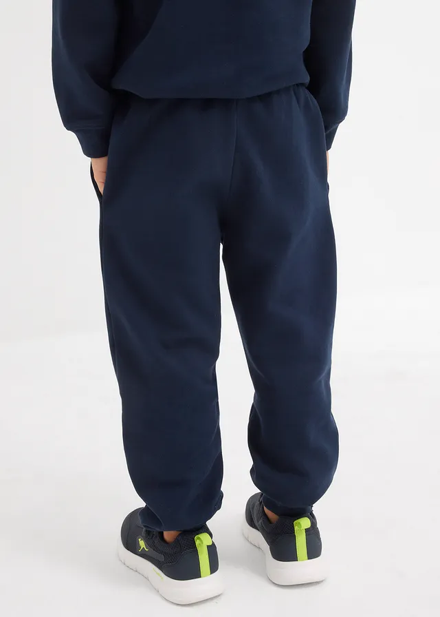 Joggingbroek van een zachte katoenmix (set van 2), Kleur: blauwgroen+donkerblauw