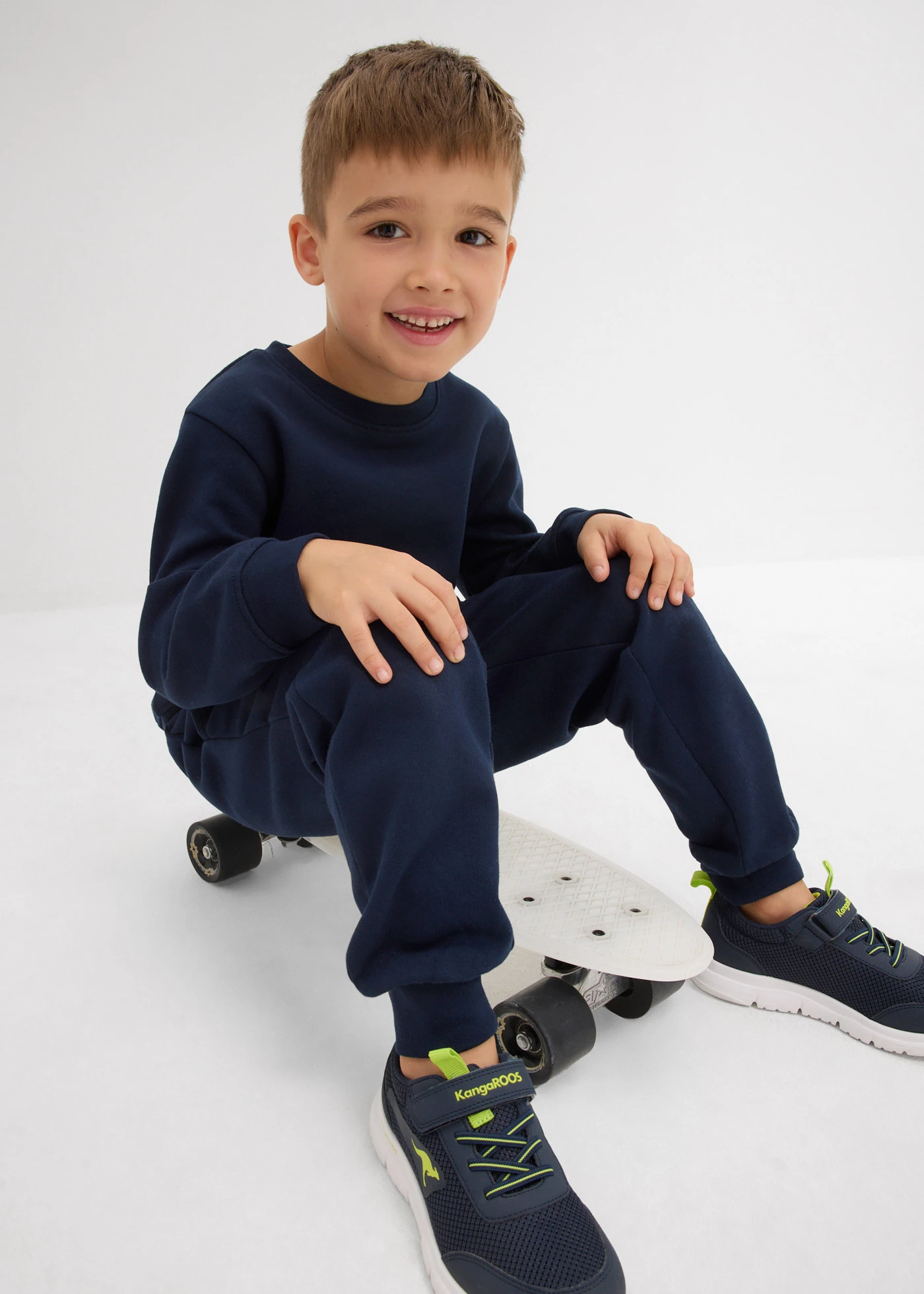 Joggingové kalhoty z měkké bavlněné směsi (2 ks v balení) • modrozelená + tmavě modrá • bonprix obchod