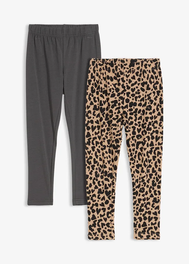 Colanți din mix elastic de bumbac organic (set/2 perechi)