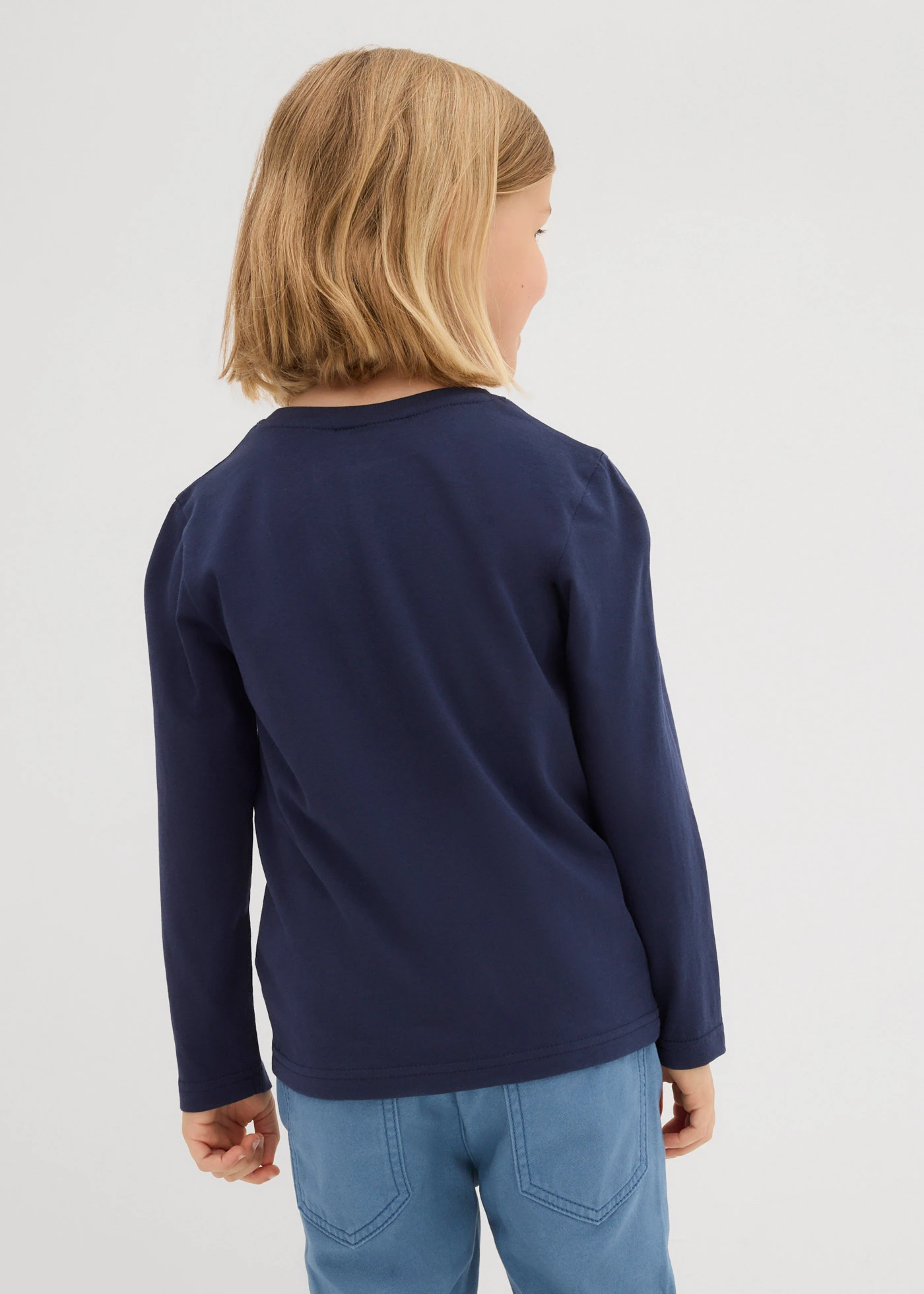 Longsleeve met biologisch katoen (set van 3) • donkerblauw+lichtturkoois+blauwgroen • bonprix online shop