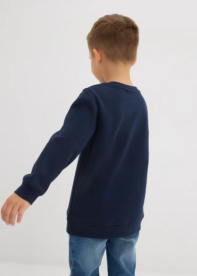 Sweater van zachte katoenmix (set van 2), Kleur: donkerblauw+blauwgroen