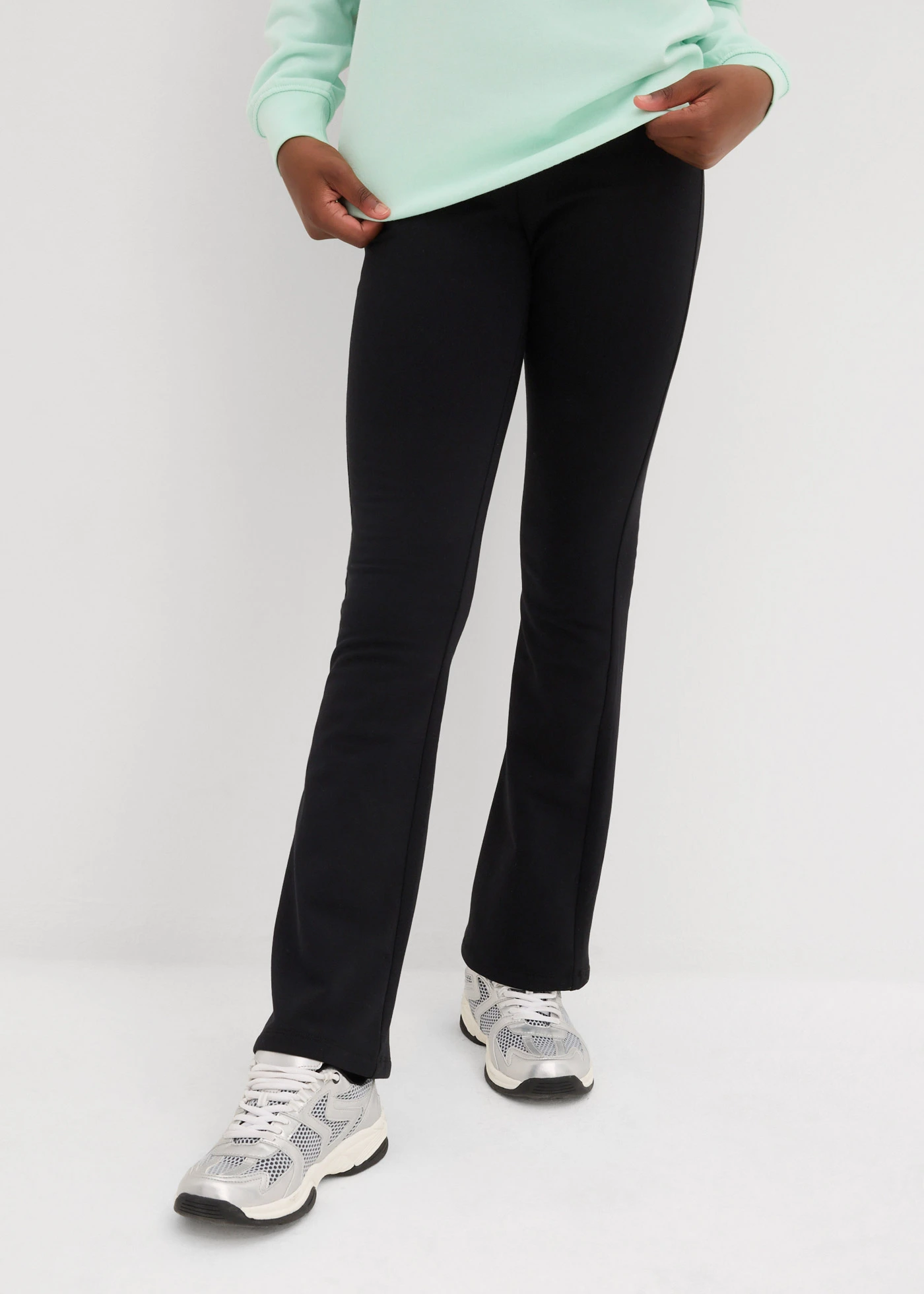 Termo legíny, Bootcut (2 ks v balení) • černá + černá • bonprix obchod