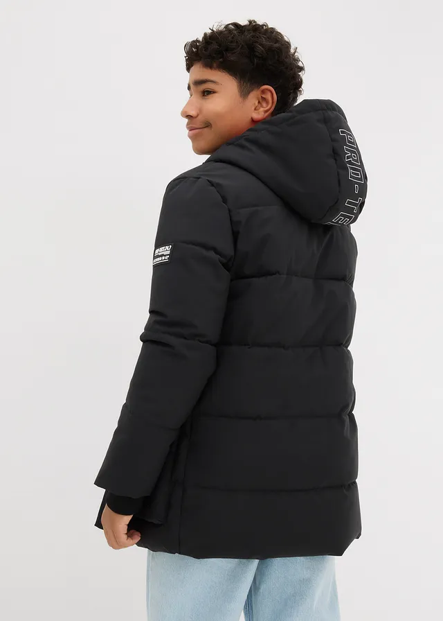 Parka matelassée à capuche et détails sportifs • noir • product-page.page-title-suffix