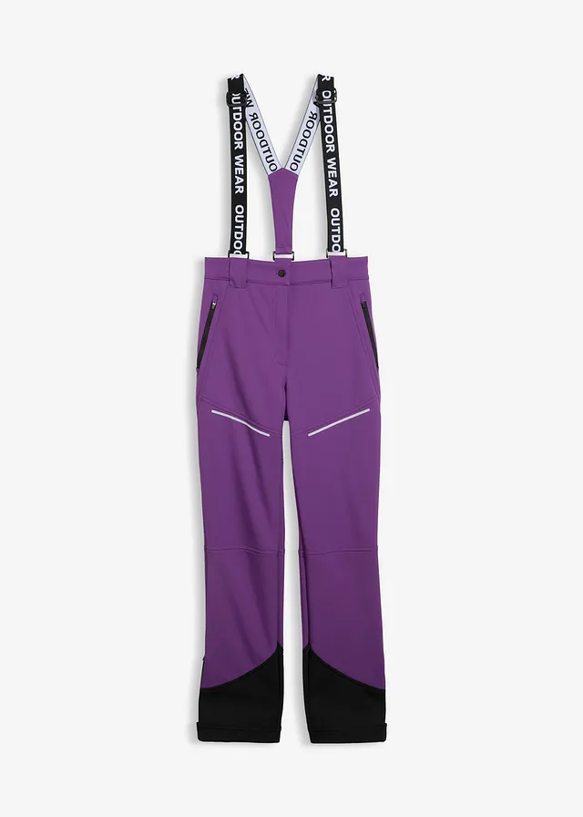 Pantaloni funcţionali din softshell cu stretch, impermeabili