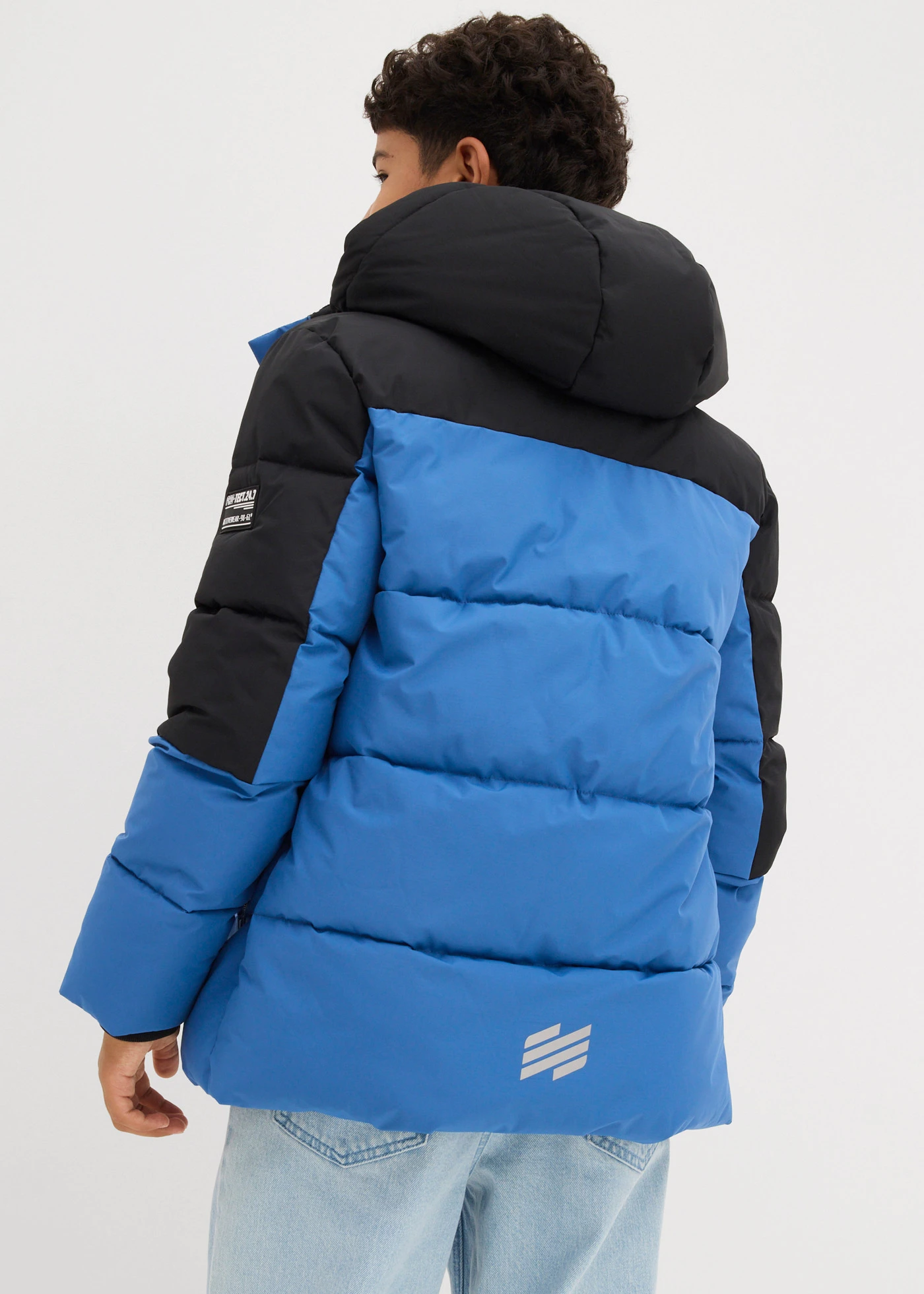 Doudoune déperlante avec doublure en polaire • bleu-noir • Boutique bonprix