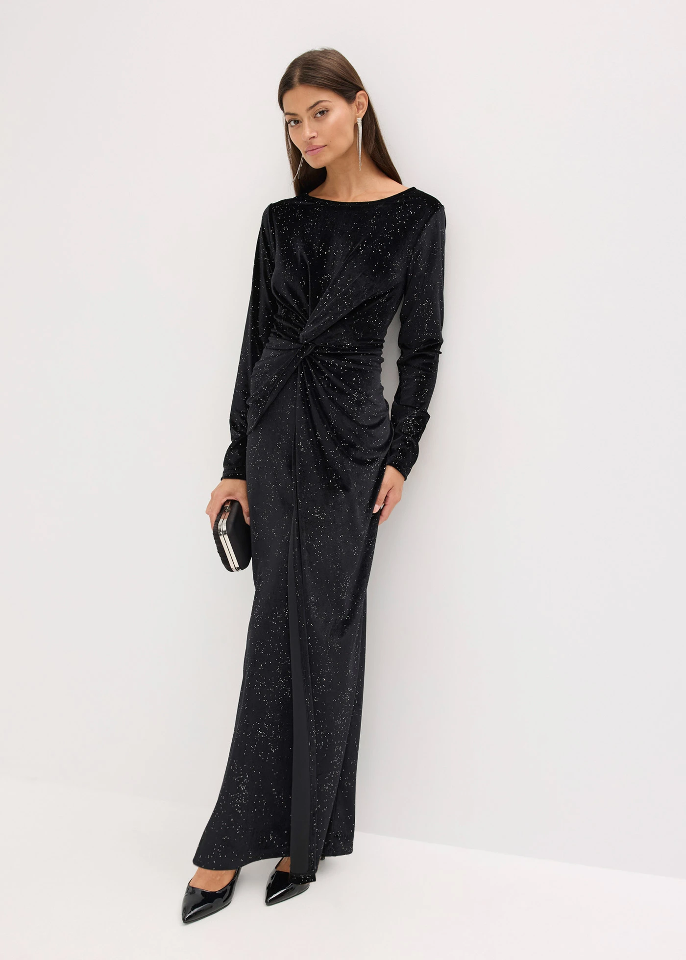 Robe de soirée à sequins • noir • Boutique bonprix