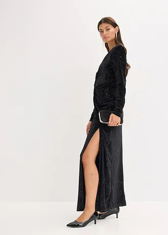 Robe de soirée à sequins • noir • Boutique bonprix