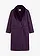 Kabát legombolható, szőrmeutánzatból készült gallérral, szín: sötétlila