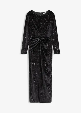 Robe de soirée à sequins, Couleur: noir