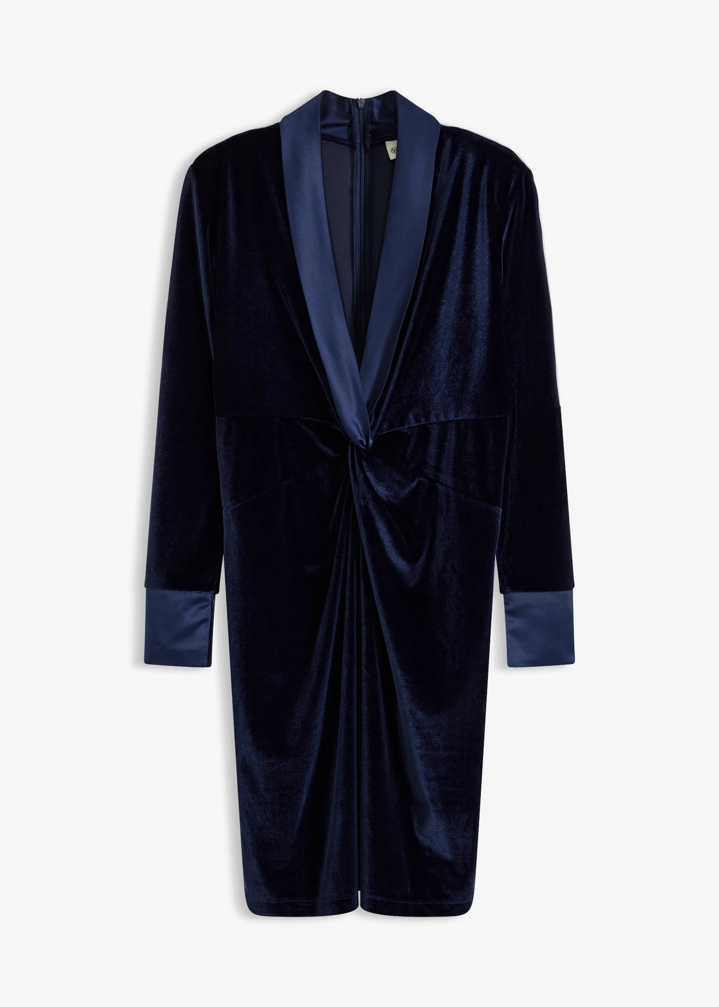 Robe courte en velours brillant • bleu foncé • product-page.page-title-suffix