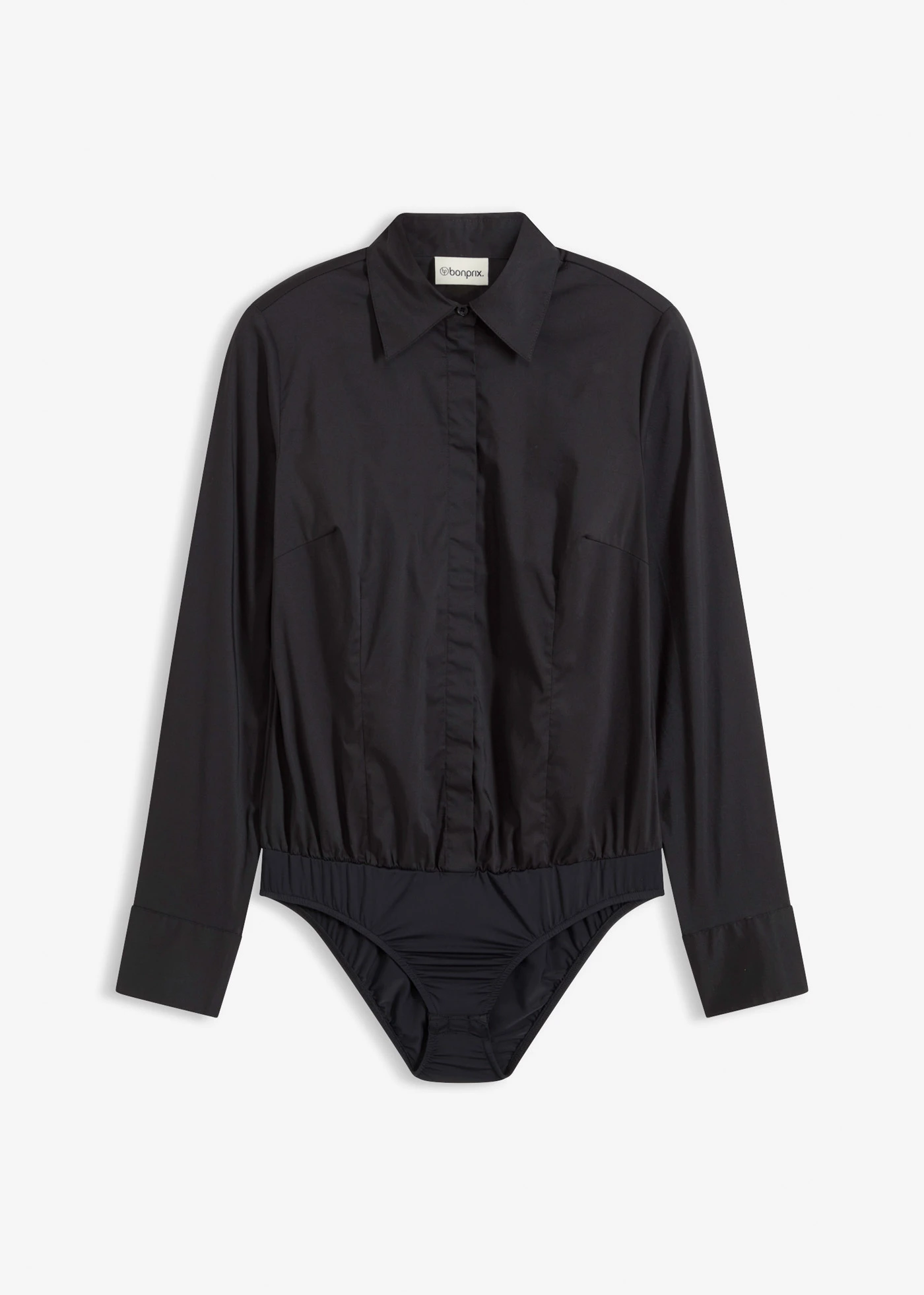 Blúz fazonú body • fekete • bonprix áruház