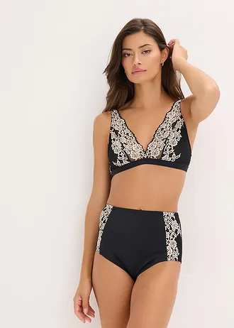 Corrigerende slip, sterk corrigerend, Kleur: zwart/wolwit