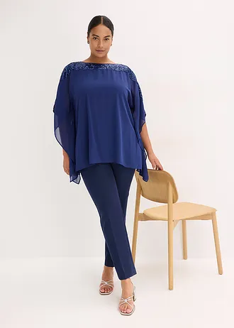 Tunique à sequins, Couleur: bleu nuit