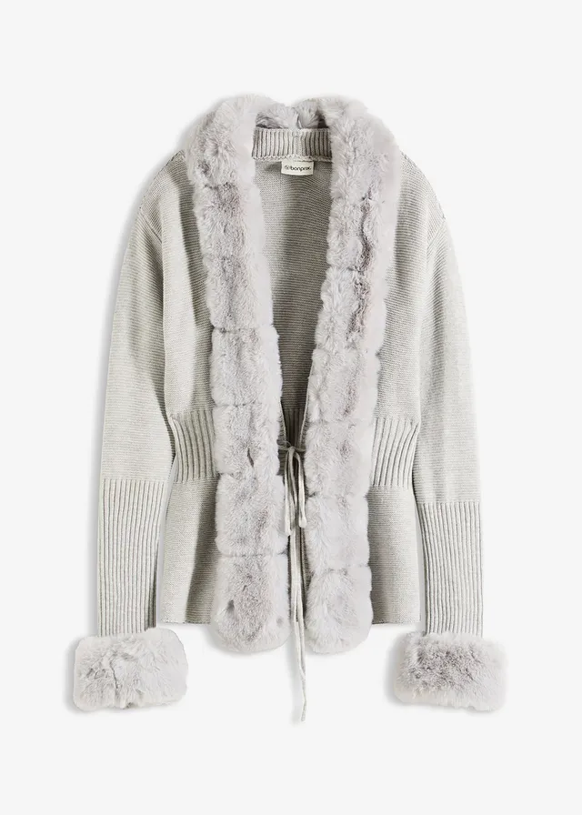 Gilet en maille à bordure amovible