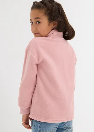 Flísová bunda, barva: popelavě růžová