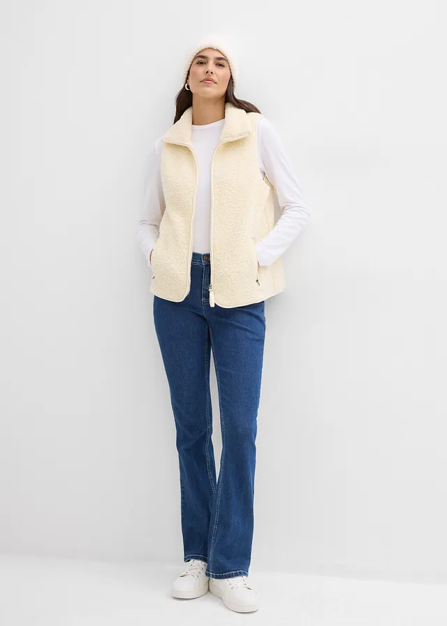 Gilet sans manches en sherpa • beige naturel • product-page.page-title-suffix