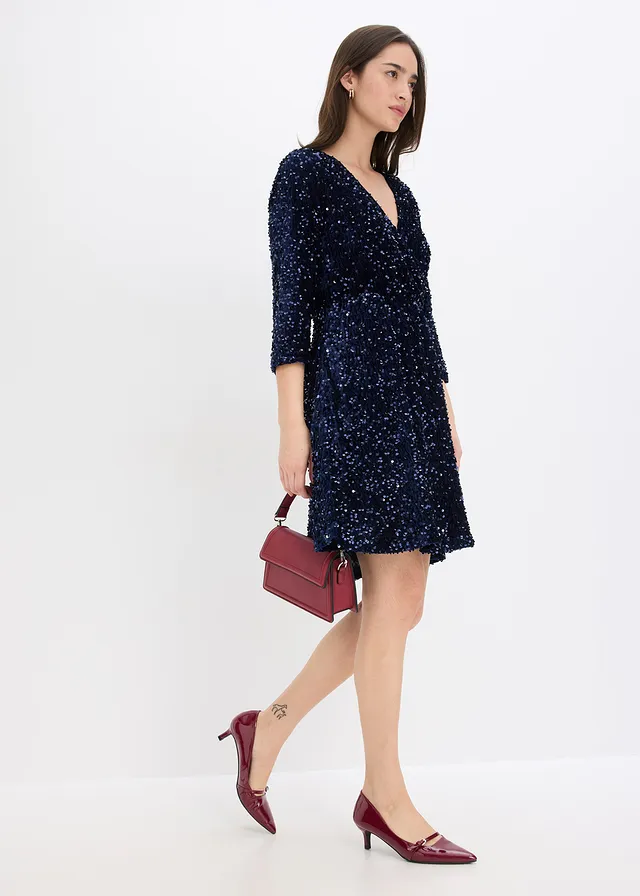 Paillettenjurk, Kleur: donkerblauw