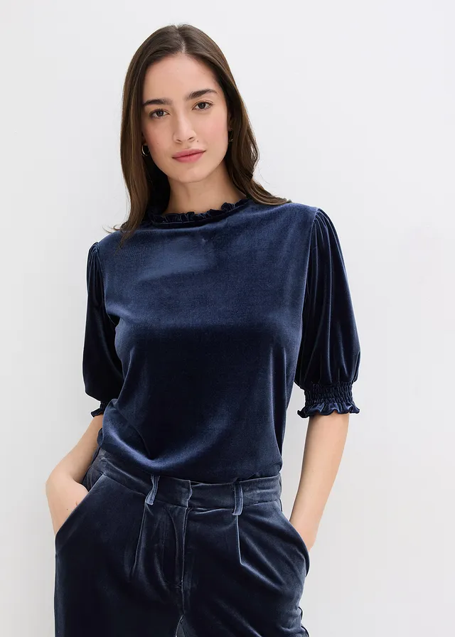 T-shirt avec du velours doux • bleu foncé • product-page.page-title-suffix