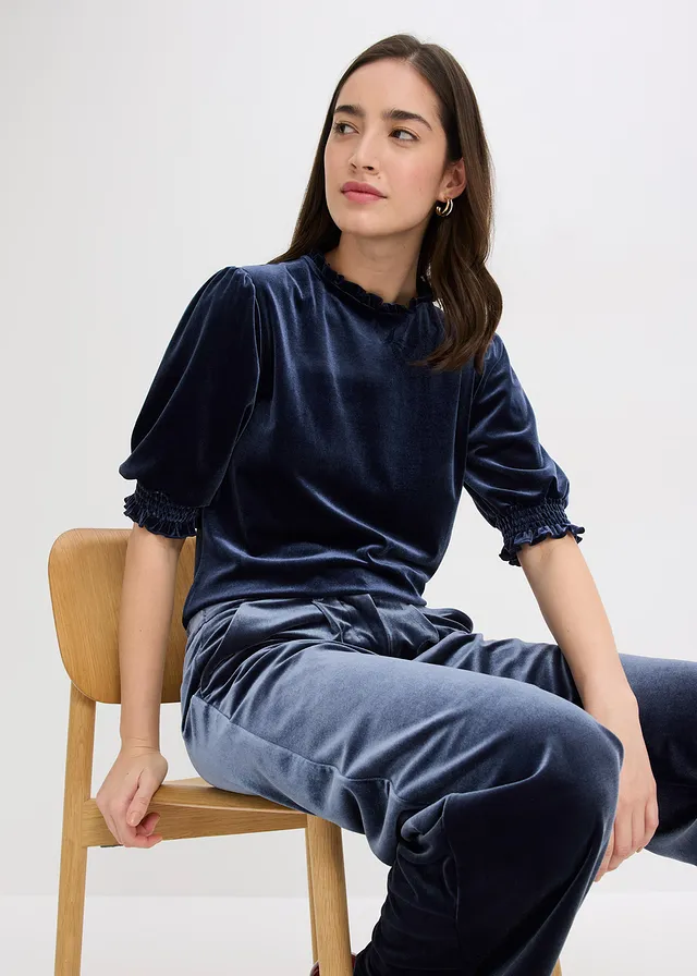 T-shirt avec du velours doux • bleu foncé • product-page.page-title-suffix